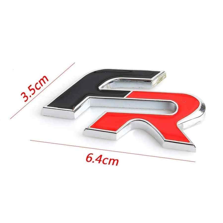 Emblema original FR de Seat Logotipo para parrilla cromado / rojo / negro