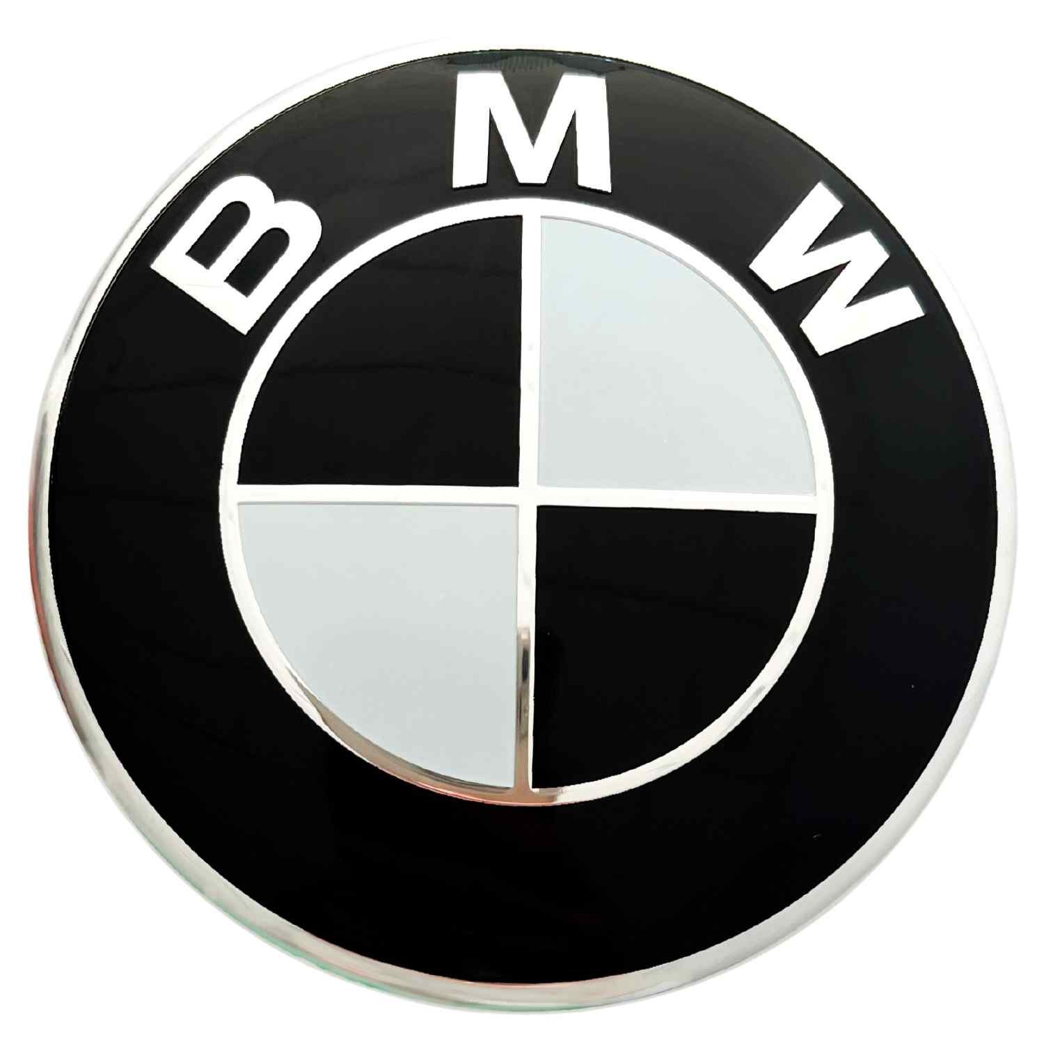 Emblema capot bmw negro 82mm