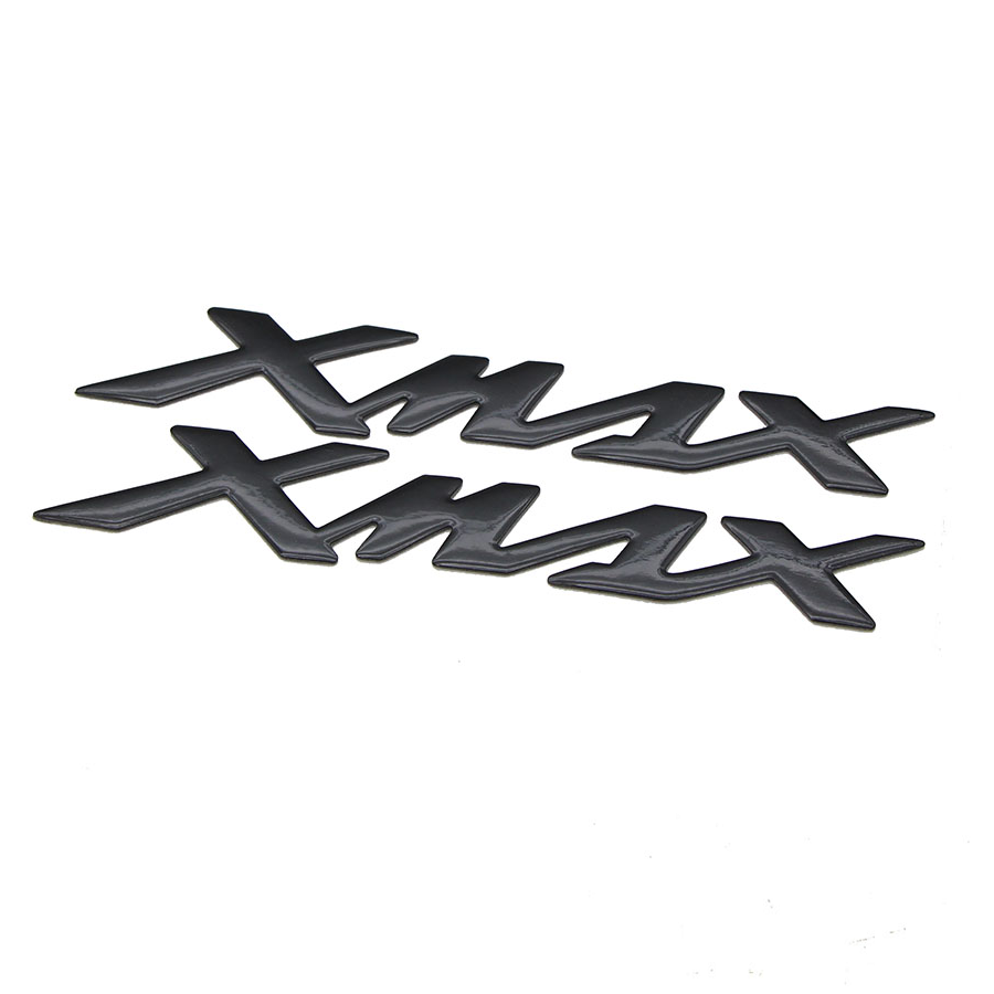 Emblema XMAX Negro Brillo Compatible con Yamaha (2 uds) - Accesorios para  Coche