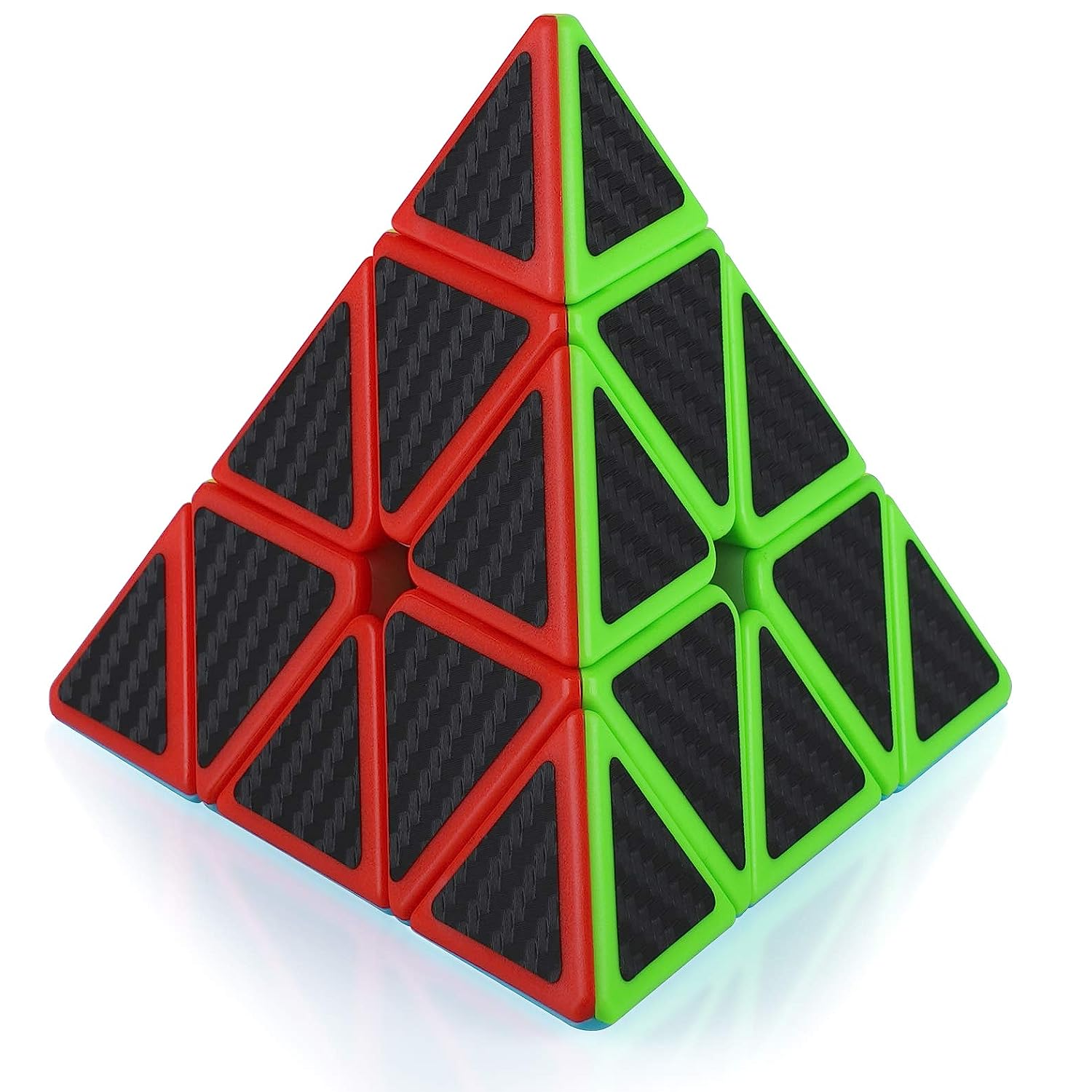 Cubo de rubik triangulo, Cubo mágico piramide, rompecabezas profesional, 3x3 carbono