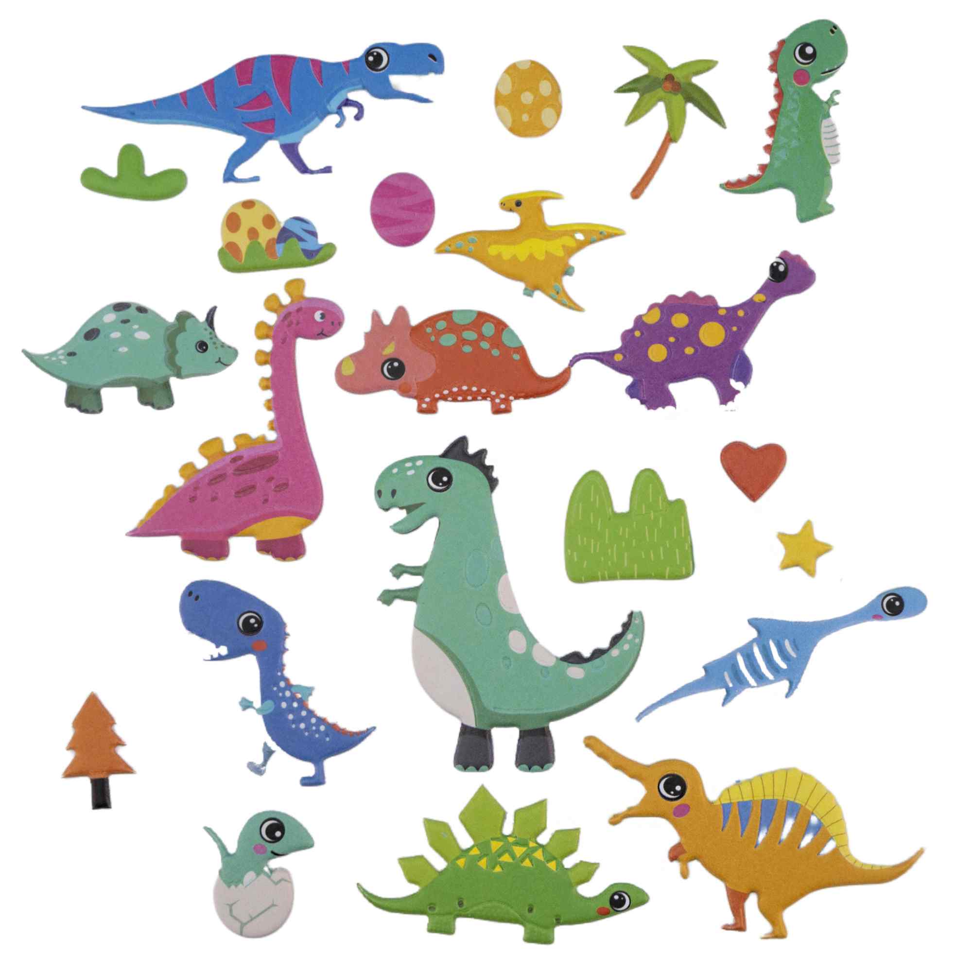 Pegatinas para Niños stickers pegatinas infantiles 3D de dinosaurios tipo 1