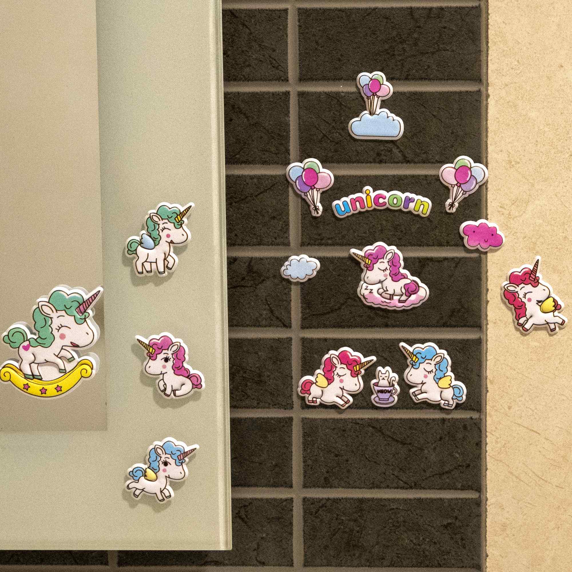 Pegatinas para Niños stickers pegatinas infantiles 3D de unicornios tipo 1