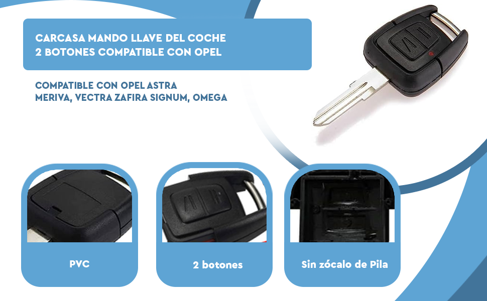 Sudán Sótano equivocado Carcasa Mando Llave Coche 2 Botones - Compatible Opel Vectra, Astra, Zafira, Omega Negro Sudán Sótano equivocado Carcasa Mando Llave Coche 2 Botones - Compatible Opel Vectra, Astra, Zafira, Omega Negro