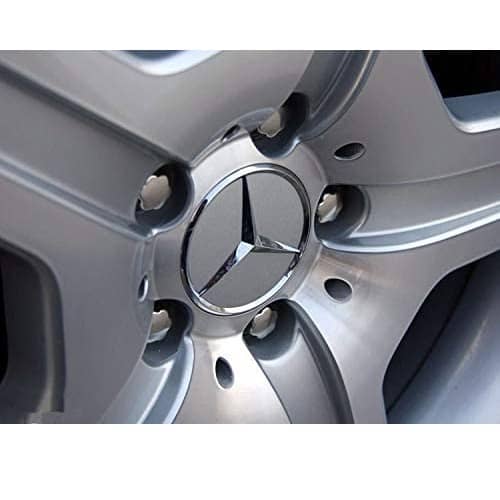 Embellecedor para llanta compatible con Mercedes 75 mm (4 uds) plateado
