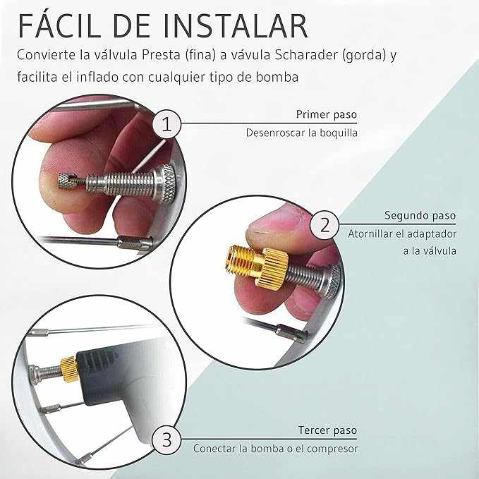 válvula presta valvula de bicicleta schrader