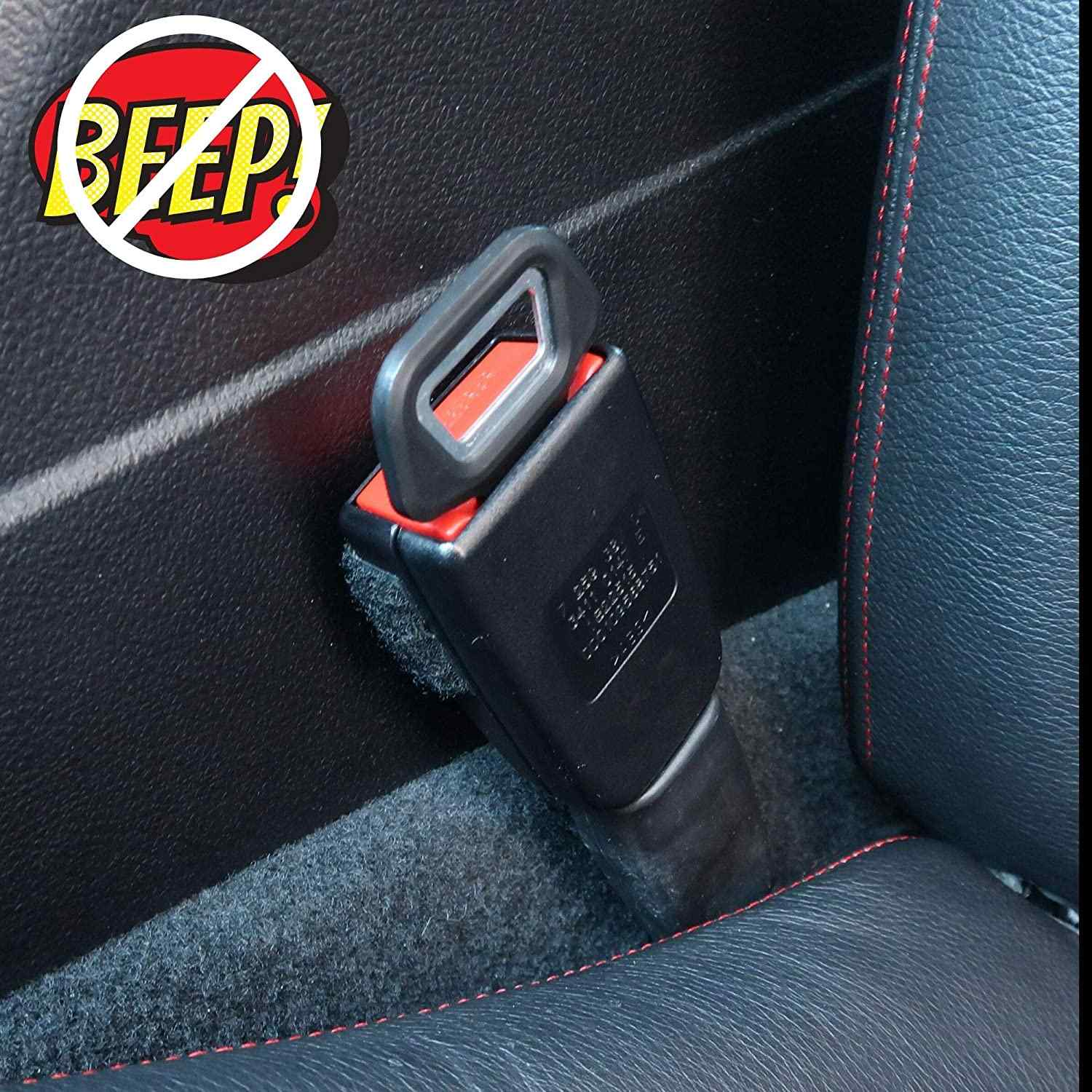Hebilla de cinturon de seguridad de coche anti alarma negro