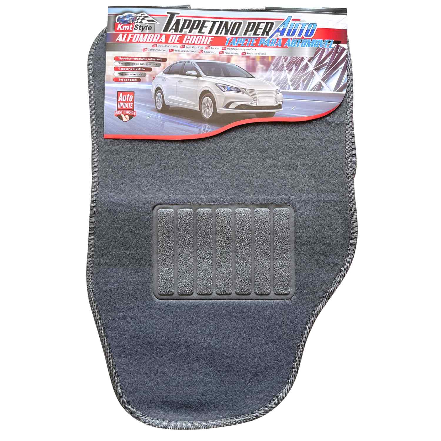 AUTO LABEL. FIRST CLASS DRIVER ACCESSORIES Label Curve Alfombrillas Coche  Moqueta Negras, Juego de 4 Alfombras Universales