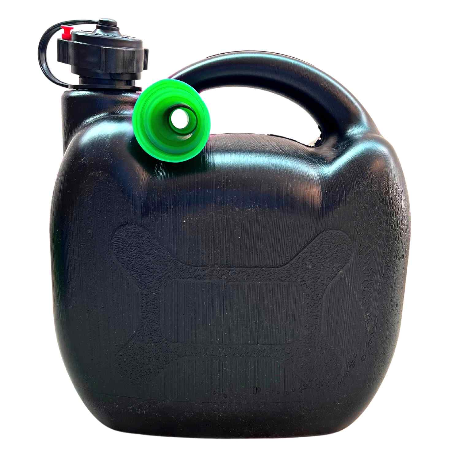 Bidón Garrafa Plástico Gasolina Diesel 10 Litros homologado franja de  medición incluye Embudo negro
